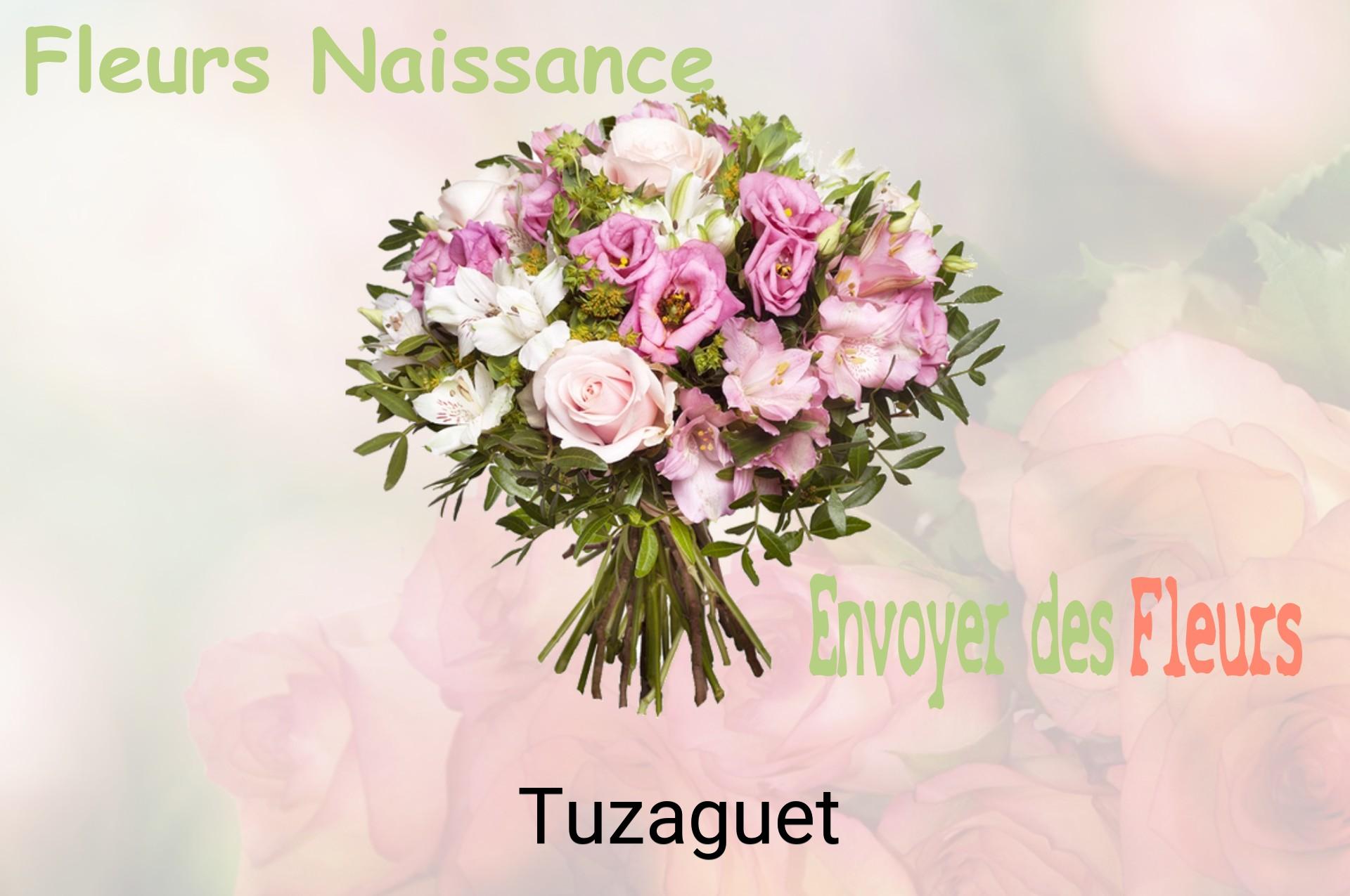 Bouquet de fleurs de naissance livré à Tuzaguet